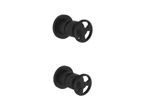 Mitigeur monocommande de douche encastrable avec inverseur York noir mat 