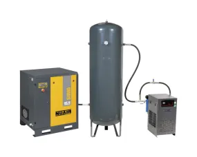 SIRIO 15/10/500V/ES - Compresseur à vis 15 kW 10 bar cuve 500 litres et sécheur